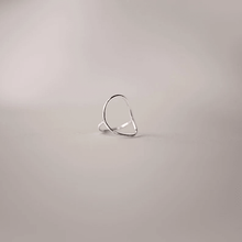 Load image into Gallery viewer, Large Open Circle Wire Silver Ring | Manth Jewellery
